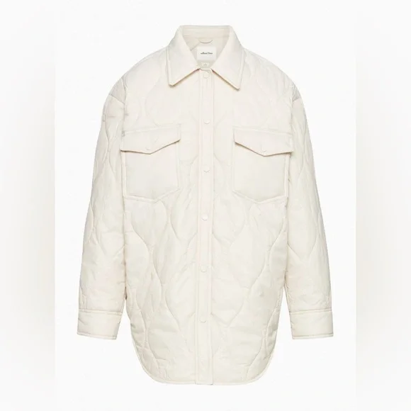 Wilfred Aritzia The Ganna Quilted Jacket Bone XSmall - Picture 1 of 16